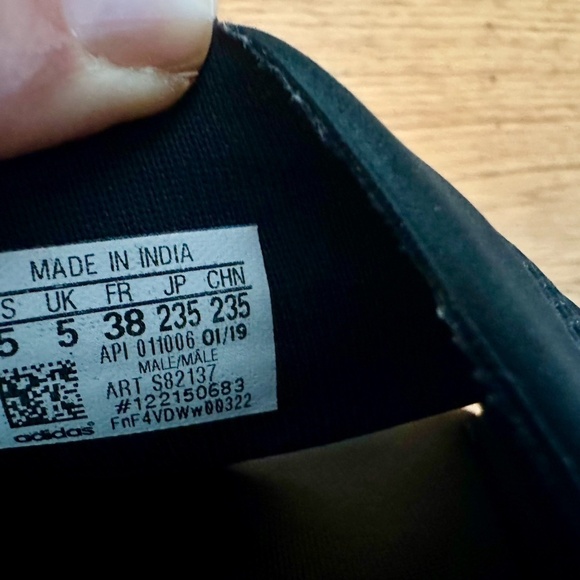 adidas Adilette Cloudfoam Mono Core Black Men's 5, Women's 6 Medium - Picture 5 of 6